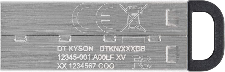 Kingston DataTraveler Kyson USB 3.2 Gen 1 USB-Stick 128GB - Mit stilvollem, kappenlosem Metallgehäus