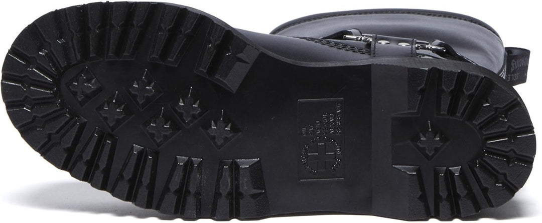 Dr. Martens Unisex-Erwachsene Anistone Hi Motorradstiefel 39 EU Schwarz, 39 EU Schwarz
