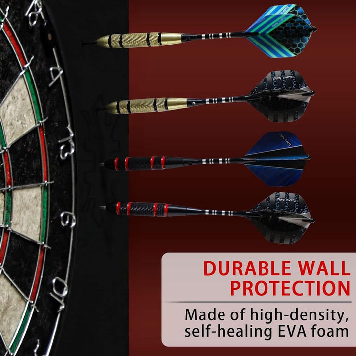 Generisch Wandschutz für Dartscheiben, Dart-Rückwand - 4 Stück gespleisste quadratische Dartscheiben