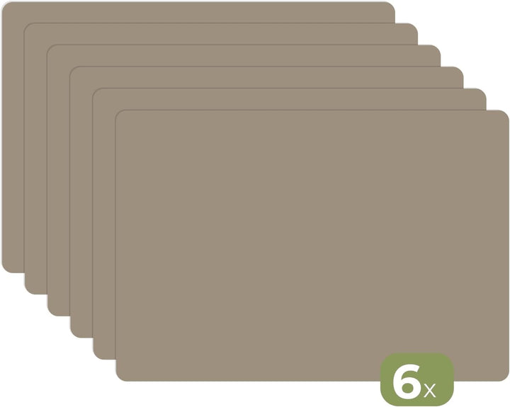 KitchenYeah© Platzsets Abwaschbar 6-Teilig 45x30 cm Tischsets Platzdeckchen Platzset Unterlage Tisch
