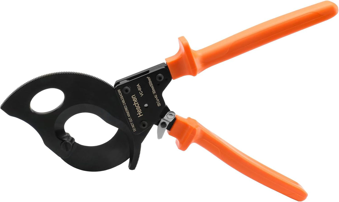 Heschen Ratschen-Kabelschneider VC-60A für 60 mm/500 mm² Abisolierzange, Hand-Crimpzange