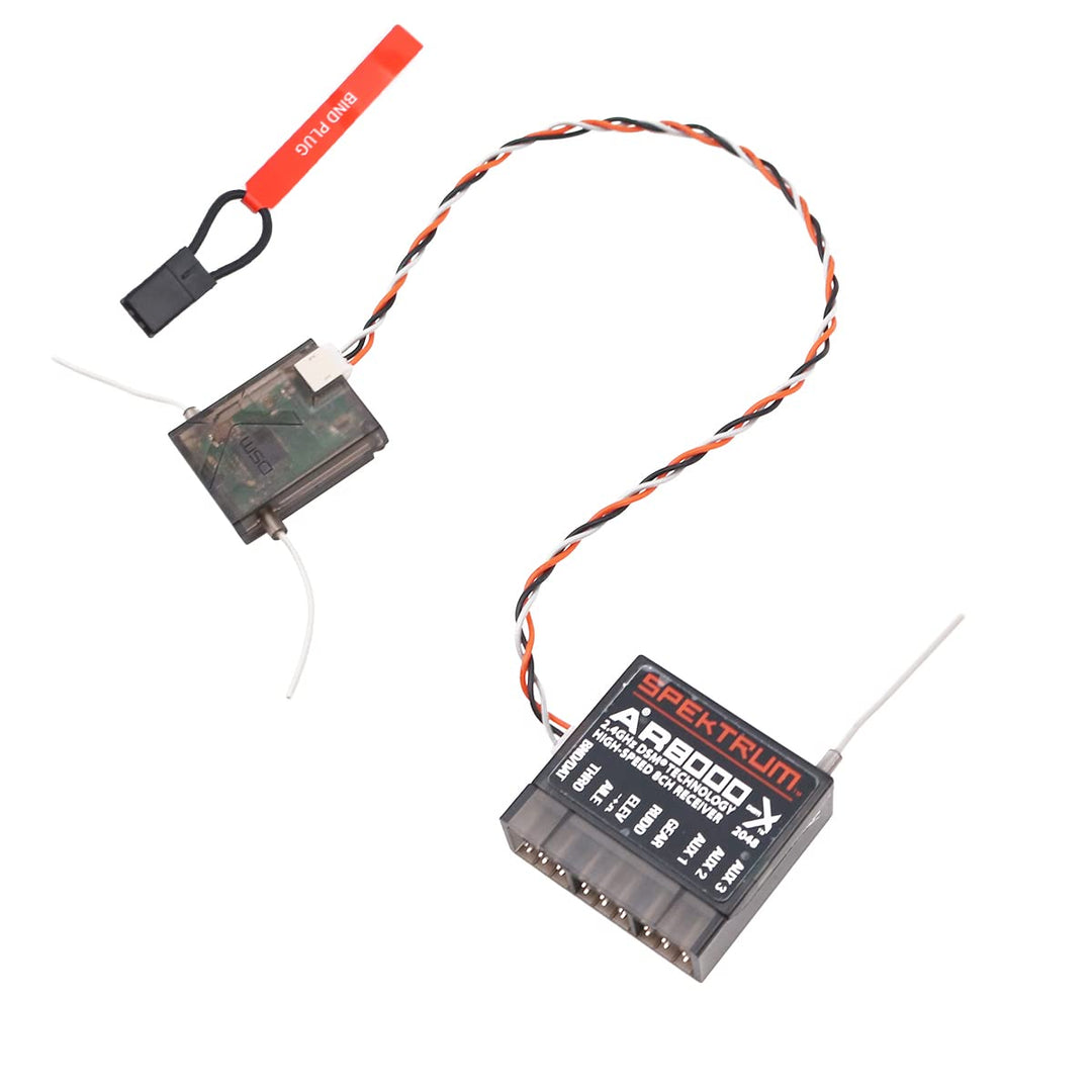 WANGCL Rc Receiver AR8000 Empfänger 2,4 GHz 8CH mit Satellit kompatibel mit Spectrum DSM2 DSMX DX7 D