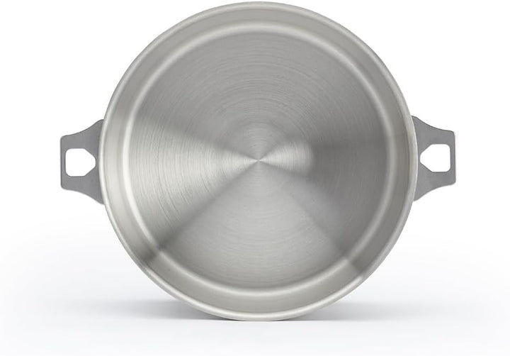 DE BUYER Kasserolle-Bratentopf, Edelstahl, Silber, 24 cm 27.9 x 20.1 x 10.9 cm, 27.9 x 20.1 x 10.9 c