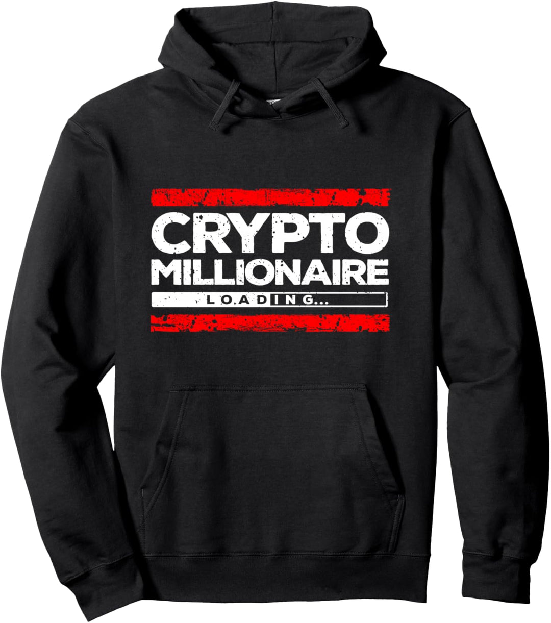 Krypto-Millionärs-Shirt | Vintage Bitcoin-Krypto Pullover Hoodie