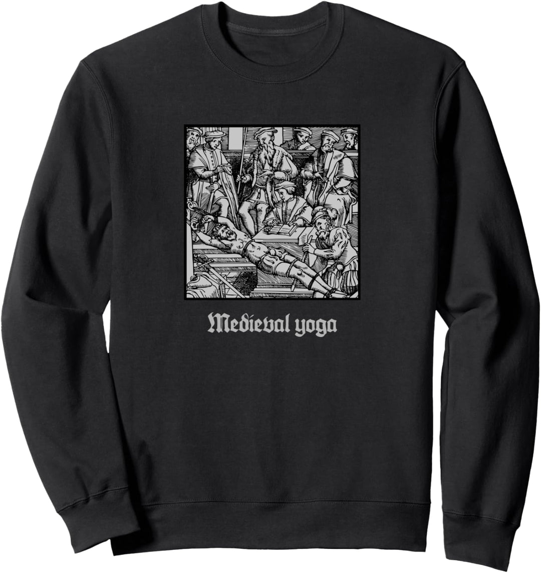 Satanic Medieval Yoga Goth Black Metal Satan Grunge Sweatshirt