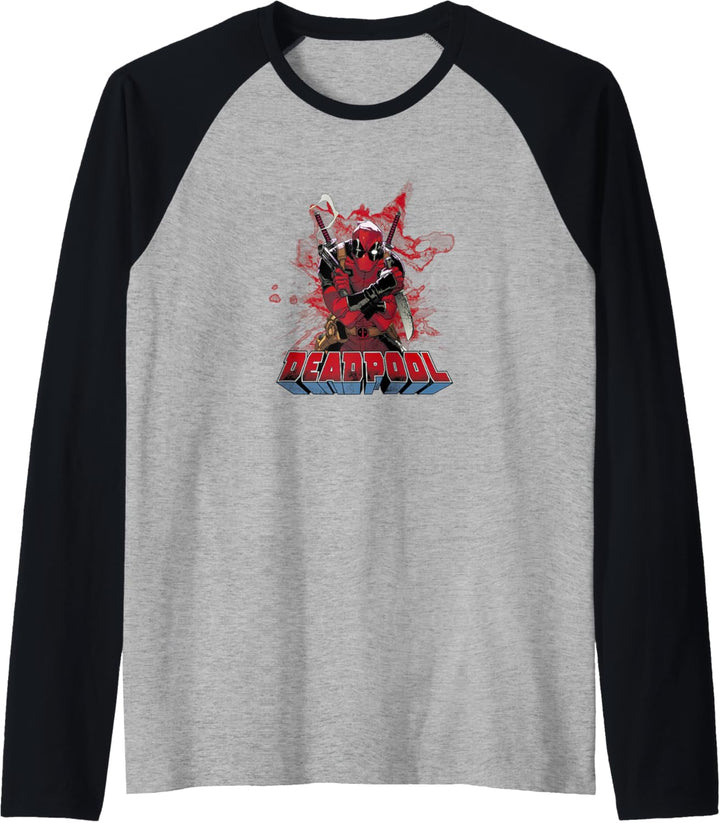 Marvel Deadpool Blood Raglan