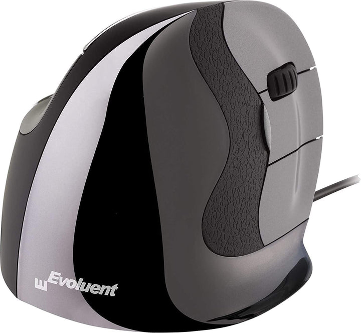 Evoluent VMDL VerticalMouse D Grosse rechte ergonomische Maus mit kabelgebundenem USB-Anschluss, Sch