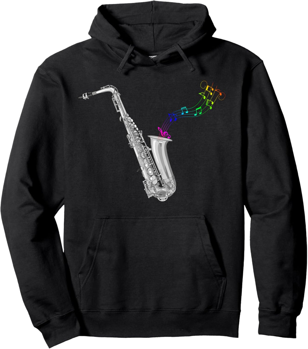 Saxophonist Jazzmusiker Sax Pullover Hoodie