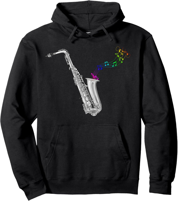 Saxophonist Jazzmusiker Sax Pullover Hoodie