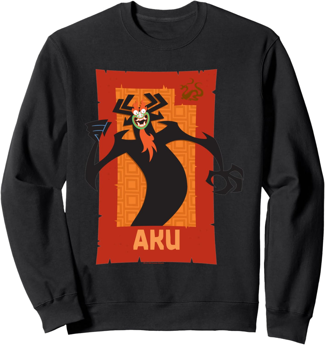 Samurai Jack Aku Red Rectangle Sweatshirt