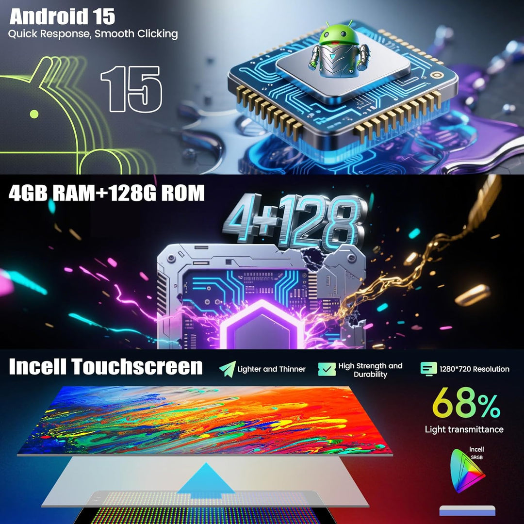 4+128G Android 15 CAMECHO 9 Zoll Autoradio für Mercedes Benz Smart Fortwo 451 2005-2010, Navi Radio