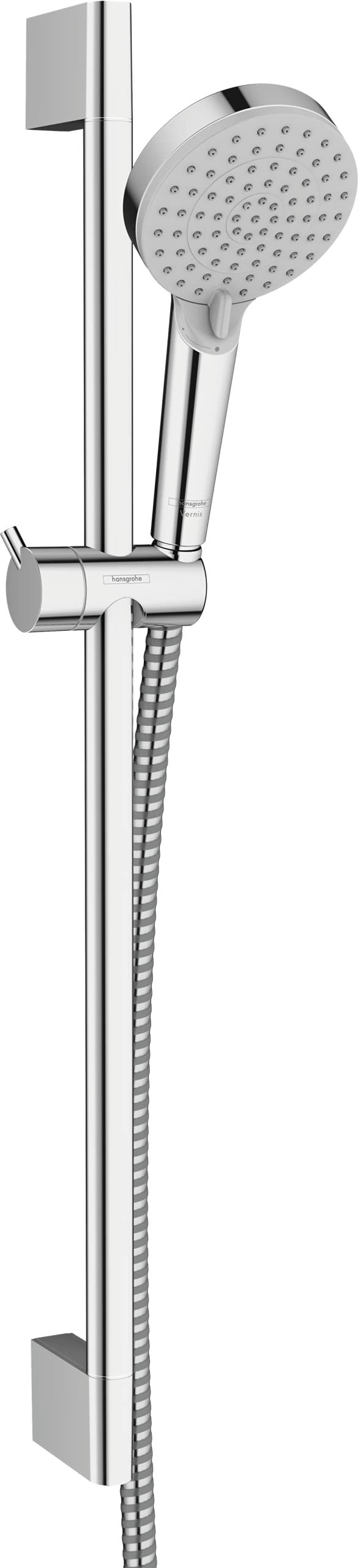 hansgrohe Duschset Vernis Blend, Duschkopf wassersparend mit Duschschlauch und Duschstange 0,65m, Ha