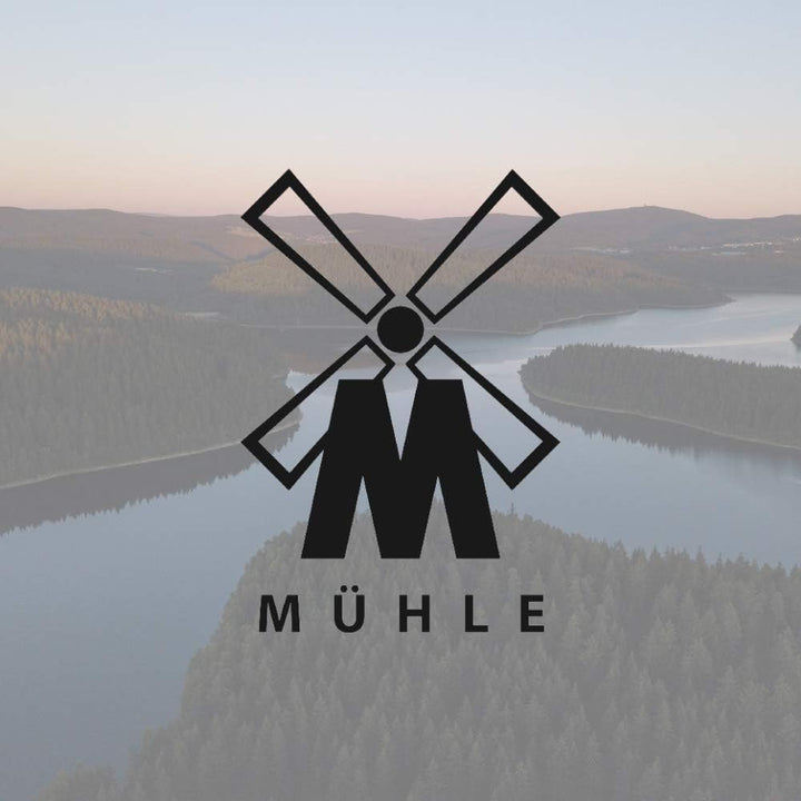 MÜHLE Rasierset - Vivo Serie - Reines Dachshaar - kompatibel mit Gillette-Klingen - Edelharz schwarz