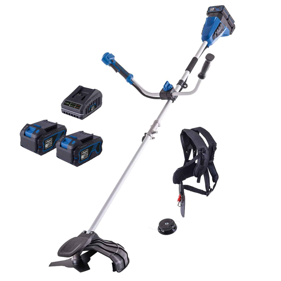 Scheppach Akku Freischneider BC-BCH380/40-X | Schnittbreite Rasentrimmer &amp; Motorsense 380 / 255mm |