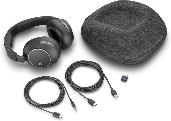 VOYAGER SURROUND 80 UC,USB-C, USB-C/A ADAPTER, (VS80T, BT700C), BLACK, WW