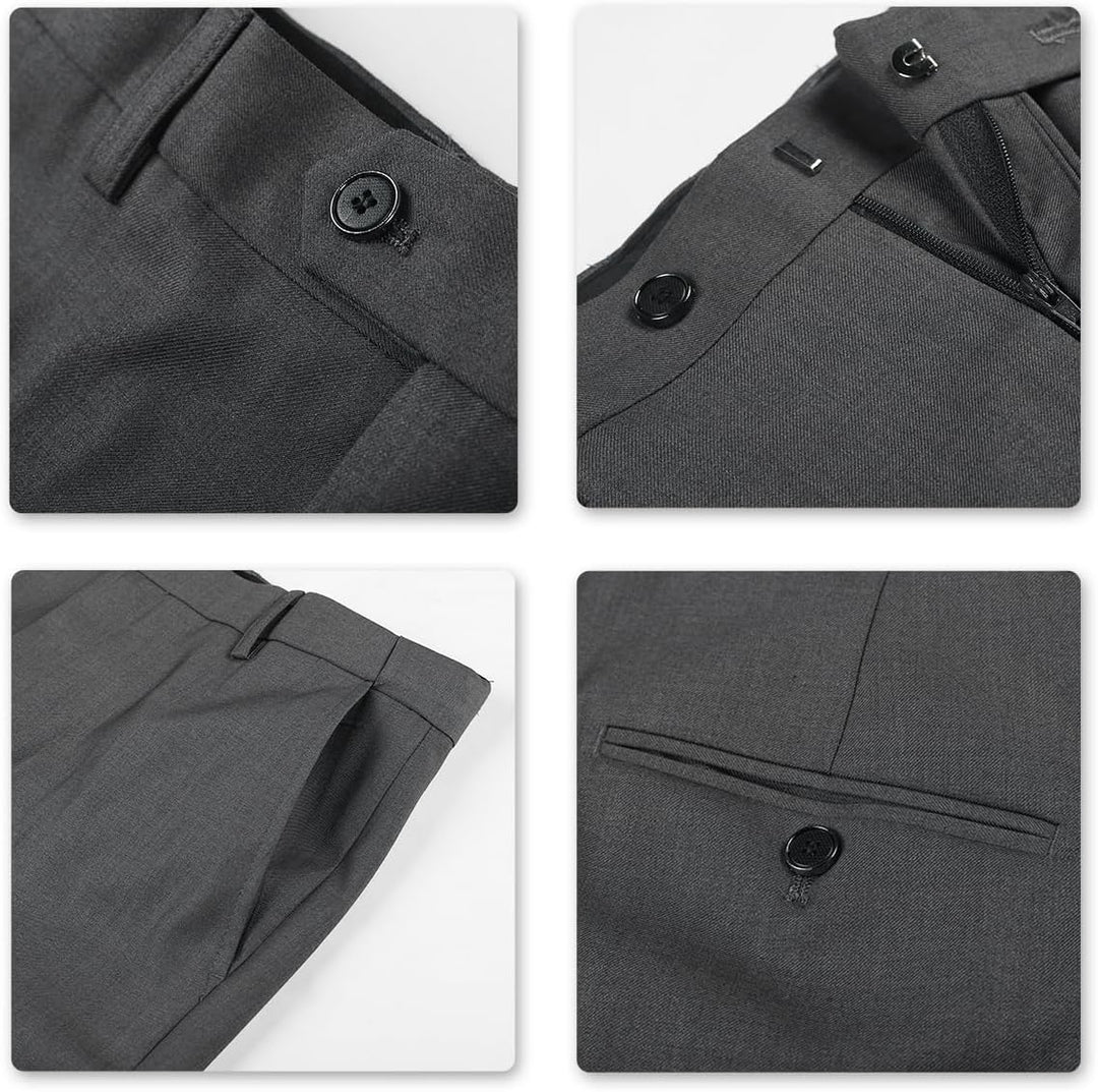 Allthemen Anzug Herren Anzüge Slim Fit 2 Teilig Business Herrenanzug Sakko Hose XXL Grau, XXL Grau