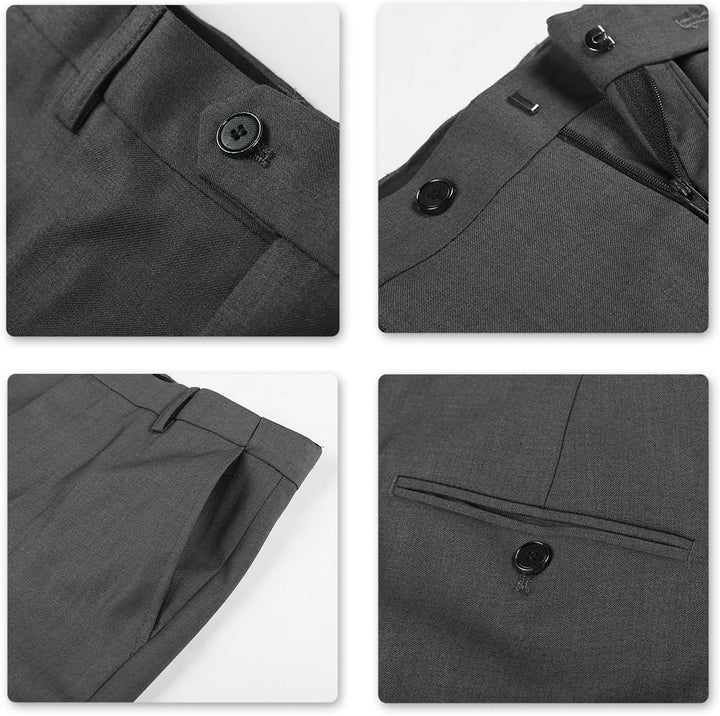 Allthemen Anzug Herren Anzüge Slim Fit 2 Teilig Business Herrenanzug Sakko Hose XXL Grau, XXL Grau