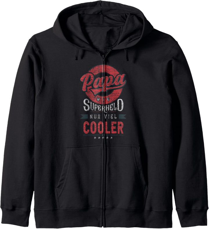 Papa Spruch, Superheld nur viel cooler, Vatertag Kapuzenjacke