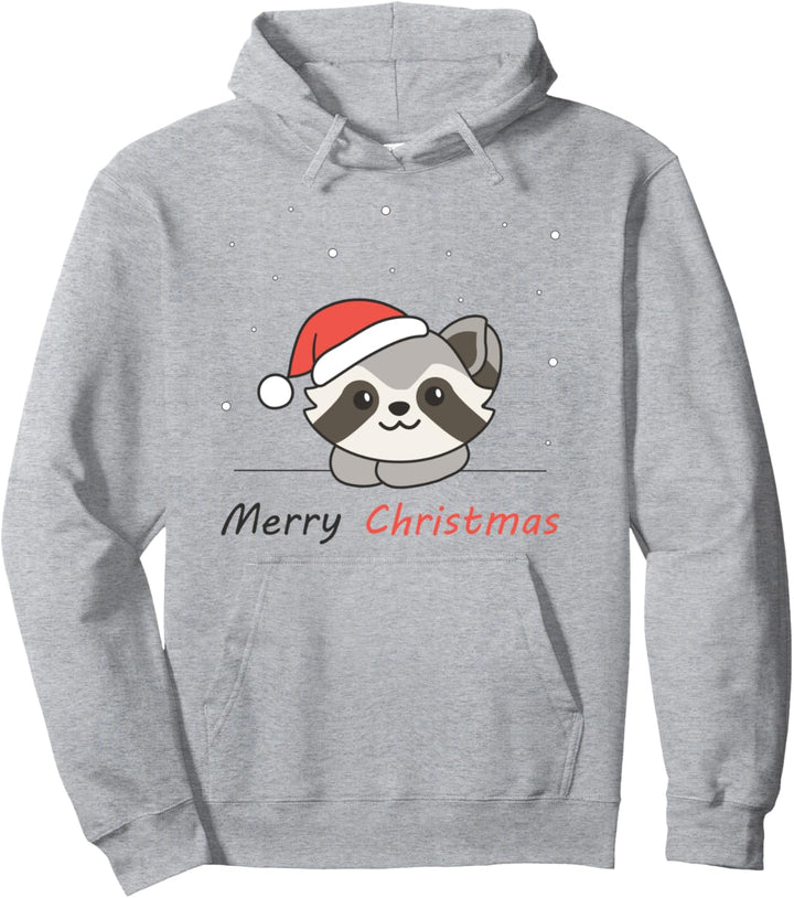 Niedlicher Waschbär für Weihnachts-Waschbär Pullover Hoodie