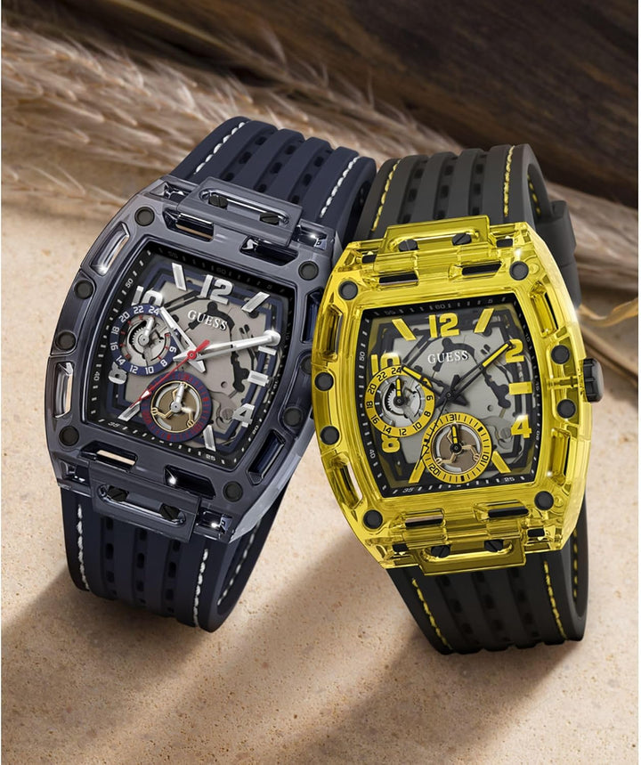 GUESS Multifunktions-Armbanduhr, Marineblau, Blau