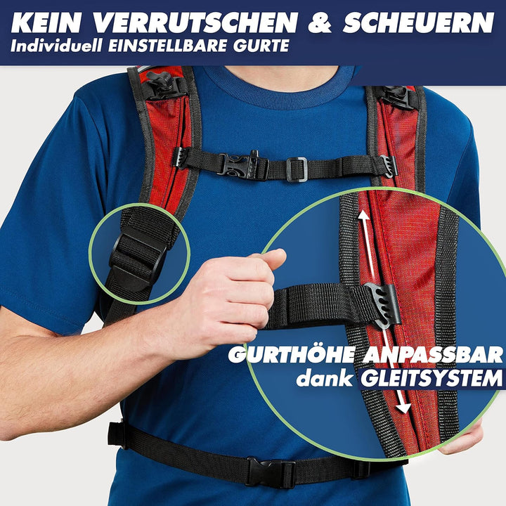 SASMO® Laufrucksack & Trailrunning Rucksack - Ultraleicht - 6L / 300g | isoliertes Thermofach | Lauf