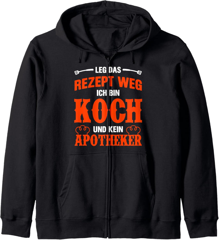 Koch Männer Witzig Kochen Lustig Herren Koch Kapuzenjacke