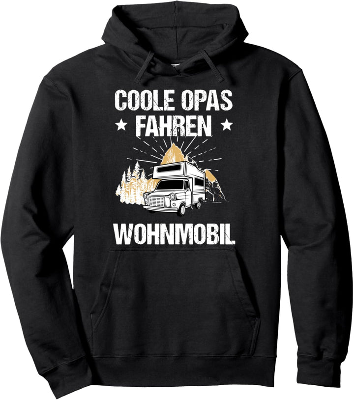 Coole Opas fahren Wohnmobil Frau Campingplatz Zelt Wohnwagen Pullover Hoodie