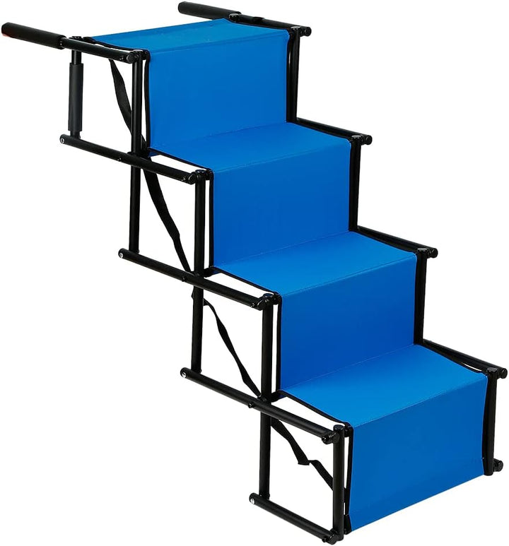 Premium Hundetreppe - Hund-Einstiegshilfe gelenkschonend | Hunderampe klappbar Klapprampe für grosse
