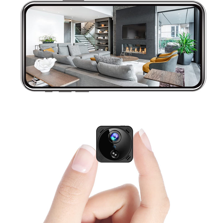 HYCENCY Mini Kamera 4K WLAN Überwachungskamera Live Übertragung Handy APP WiFi Kleine Sicherheitskam