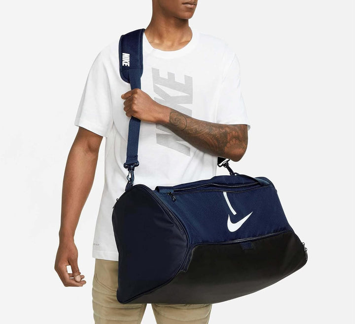Nike Academy Team Fussball-Sporttasche (Medium, 60 l), CU8090 Midnight Navy/Schwarz/Weiss MISC Singl