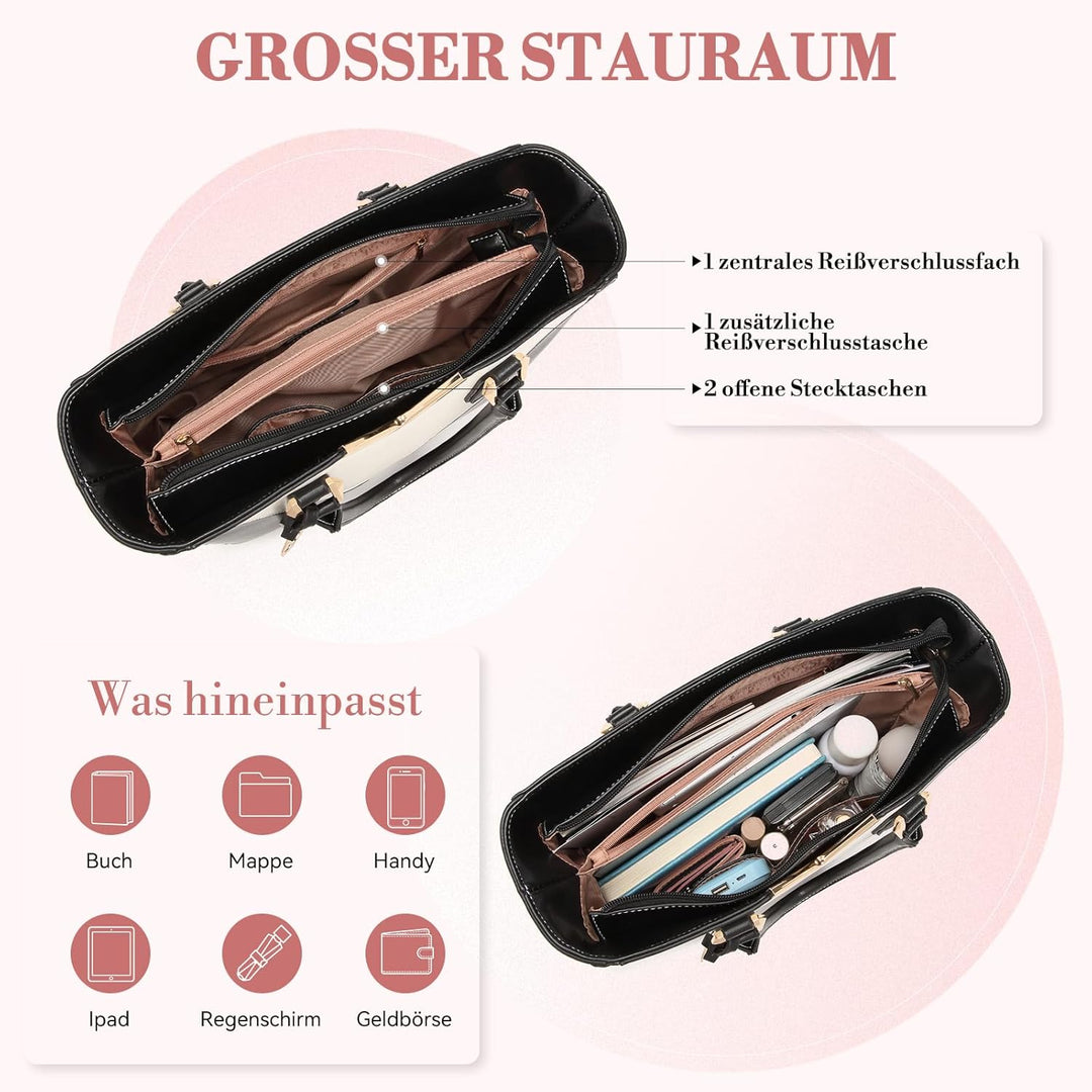 Miss Lulu Handtasche Damen, Taschen Damen, Schultertaschen Damen Shopper Damen Handtaschen Damen V-f