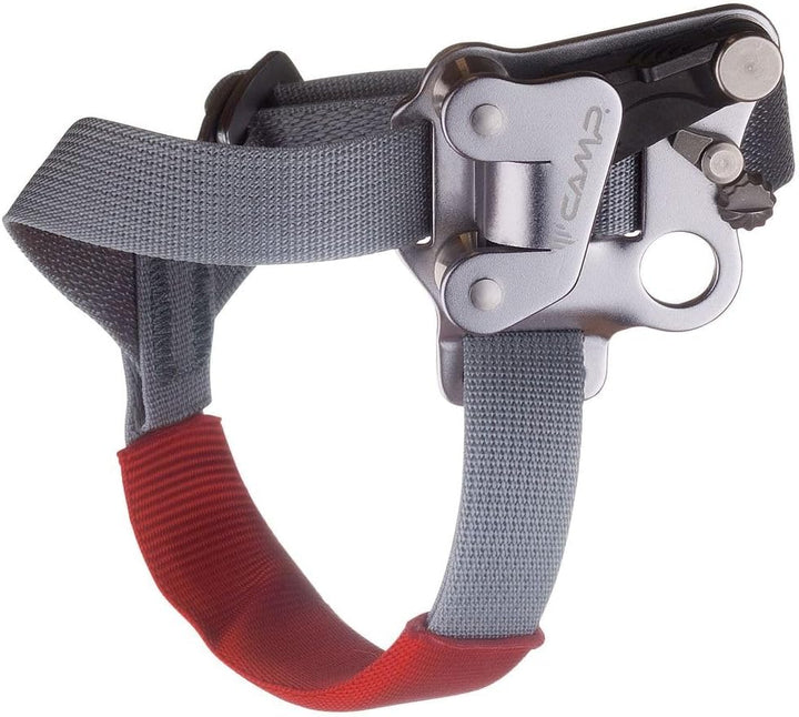 CAMP Turbofoot Evo Grau - Innovative effiziente Fusssteigklemme, Grösse Rechts - Farbe Grey - Red
