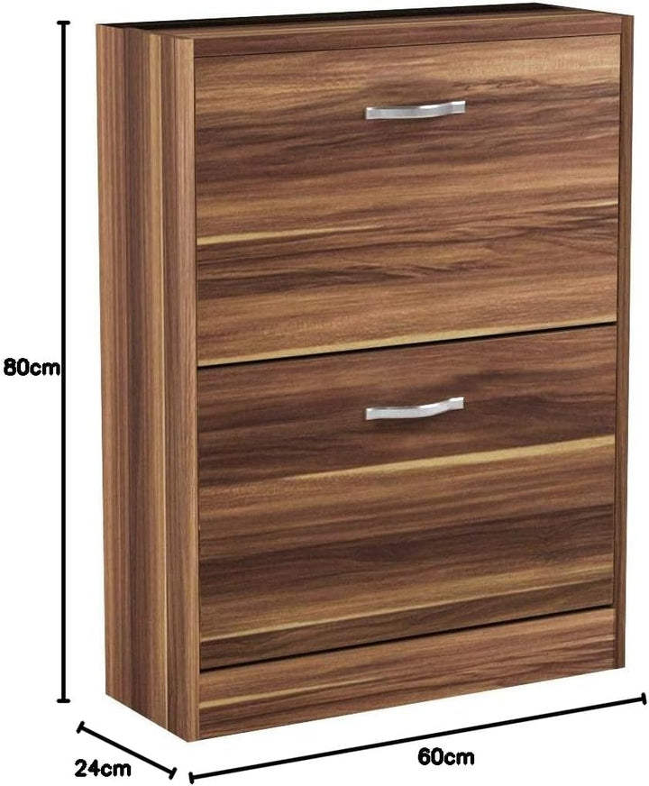 Home Discount 2 Schublade Schrank Schuhschrank Schuhregal Organizer Pull Down Möbel aus Holz Holz Ei
