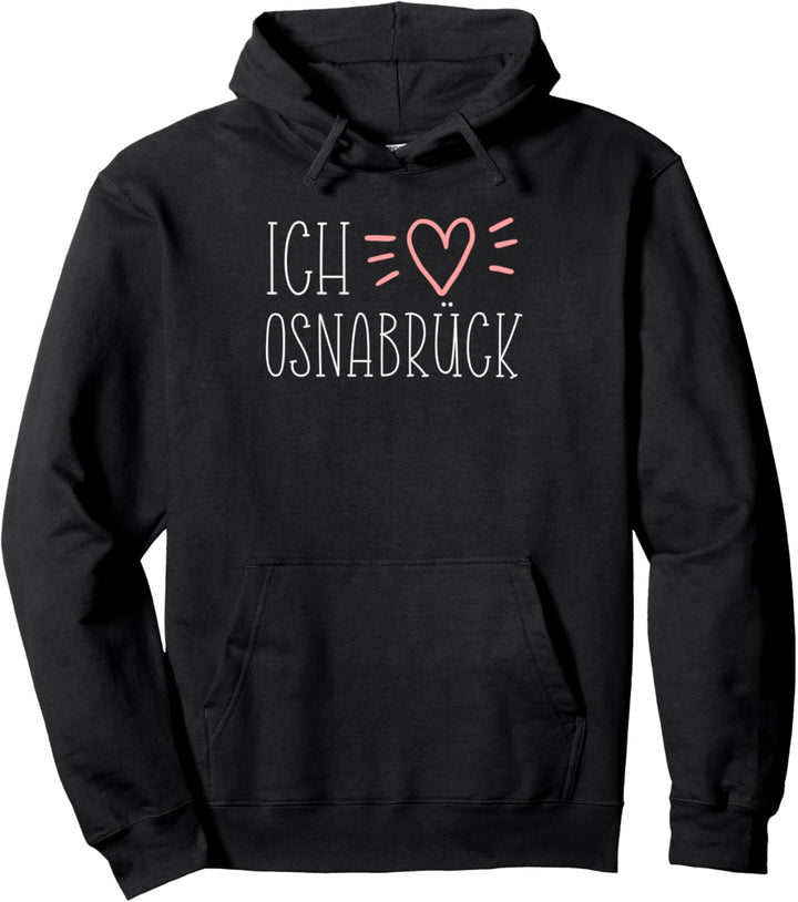 Ich liebe Osnabrück Herz Souvenir Geschenk Pullover Hoodie