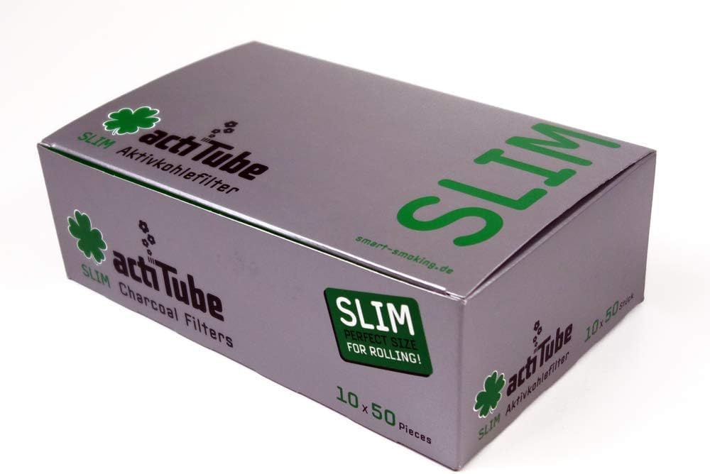 actiTube' Aktivkohlefilter SLIM (10x50Stück) - Megabox, 500 Stück (1er Pack) Single, Single