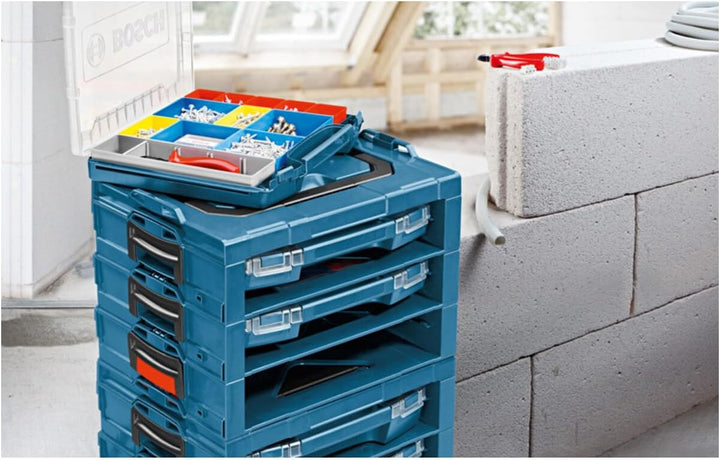 Bosch Professional Handwerkoffersystem Boxen für Kleinteileaufbewahrung, I-BOXX 53 Inset Box Set 12