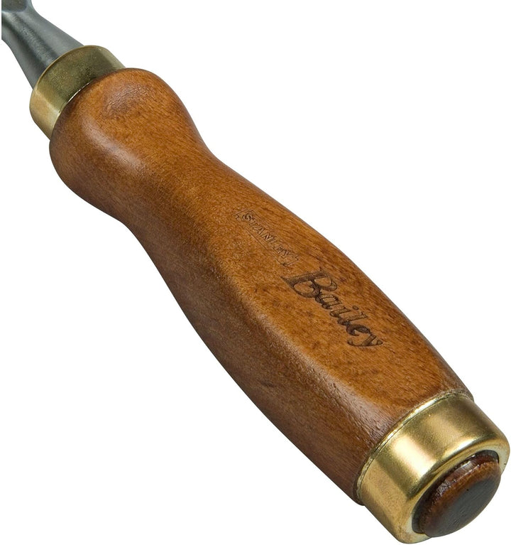 Stanley Bailey Stechbeitel, (25 mm Eisenbreite, 160 mm Eisenlänge, Kunststoff-Kappe, nachschärfbar)