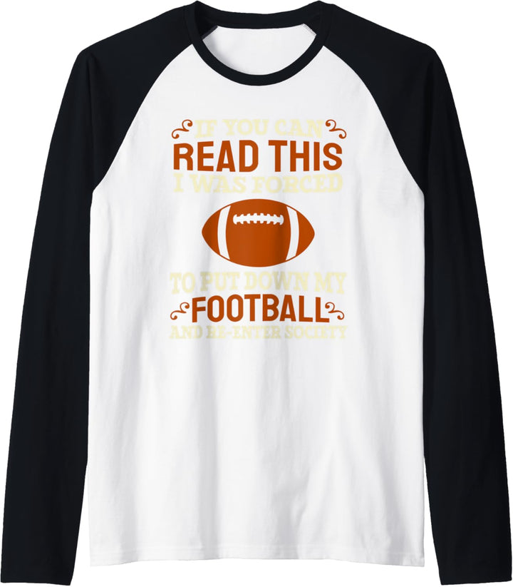 Football Spieler Team - American Football Raglan