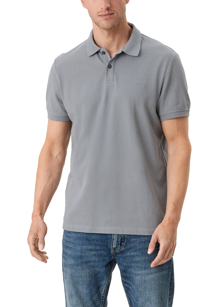 s.Oliver Herren Polohemd, Grau