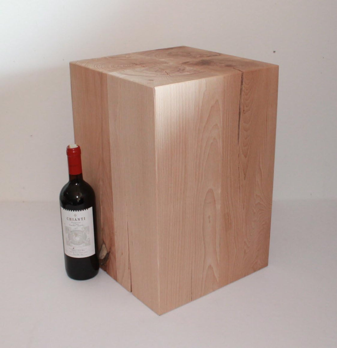 AAF Nommel®, Sitzblock Massiv Holz Block Sitzhocker Buche 45 x 30 x 30 cm Nr. 01