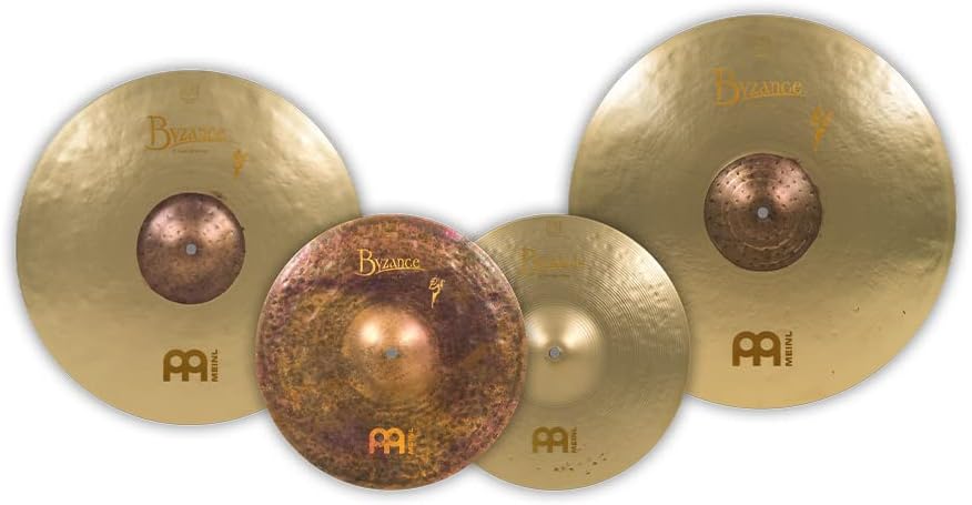 Meinl Cymbals Byzance Vintage Benny Greb Sand Schlagzeug Becken Set 14-20 Zoll (Video) Box Pack (35,