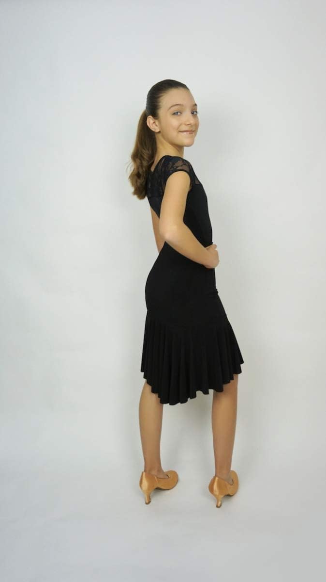 Ready4Dance Dottie Mädchen Latin Rock 8 Jahre Schwarz, 8 Jahre Schwarz