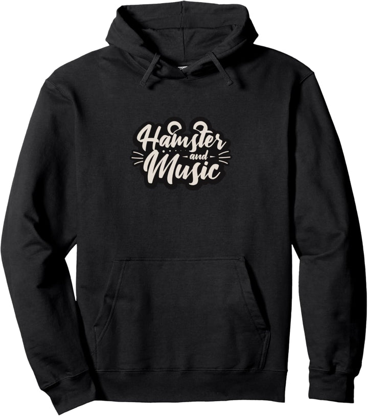 Hamster and Music Nager Musik Pullover Hoodie