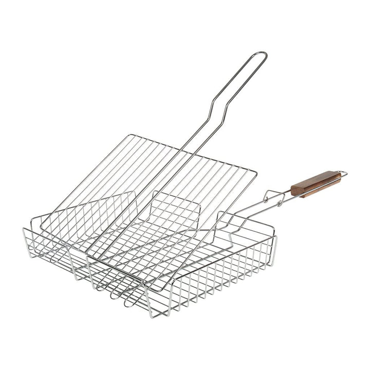 I LOVE BBQ – RUECAB Grillroste für Grill und Smoker – Doppelt verstellbarer Grillrost, 31 x 23 cm, v