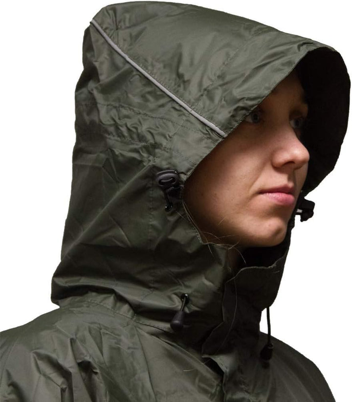 LOWLAND OUTDOOR Regenponcho - Wasserdicht (7000mm Wassersäule) M Grun, M Grun