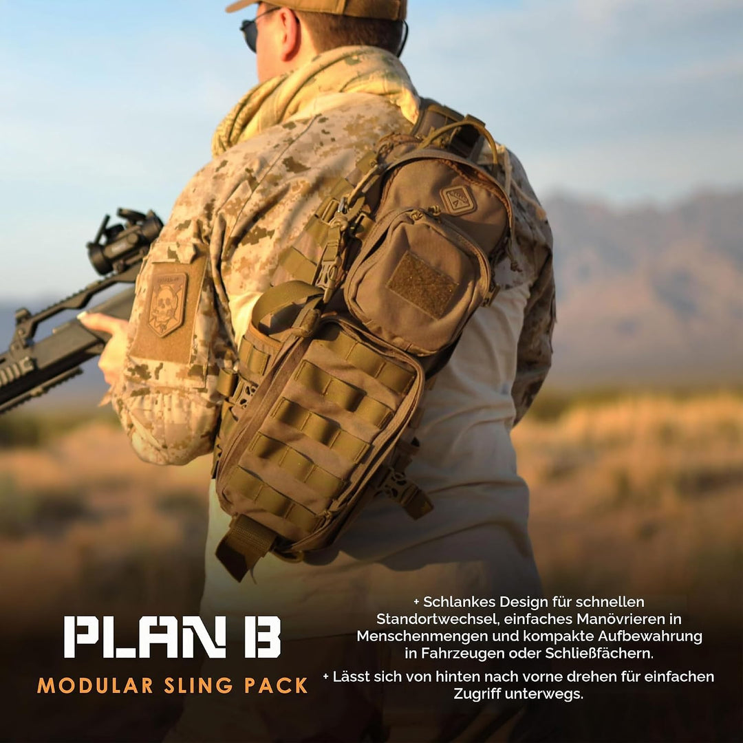 Hazard 4 Rucksack Evac Plan B Sling Coyote, Coyote