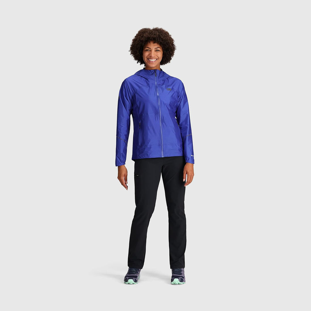 Outdoor Research Helium Regenjacke Damen rot Grösse S Ultramarinblau/Ausflug, einfarbig (Getaway Sol