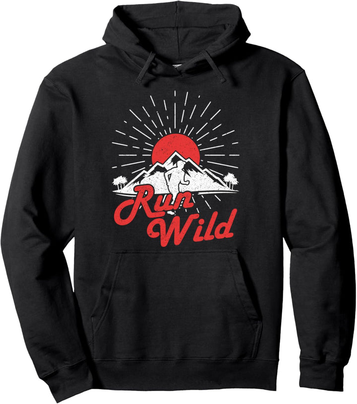 RUN WILD Ultra und Trail Running Pullover Hoodie