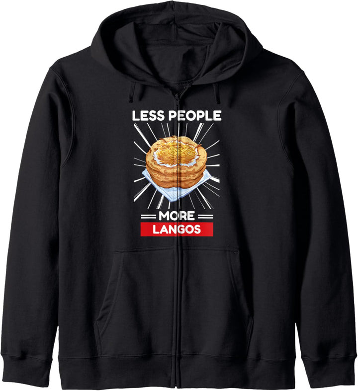 Niedlich Kawaii Langos Weniger Menschen Mehr Langos Kapuzenjacke