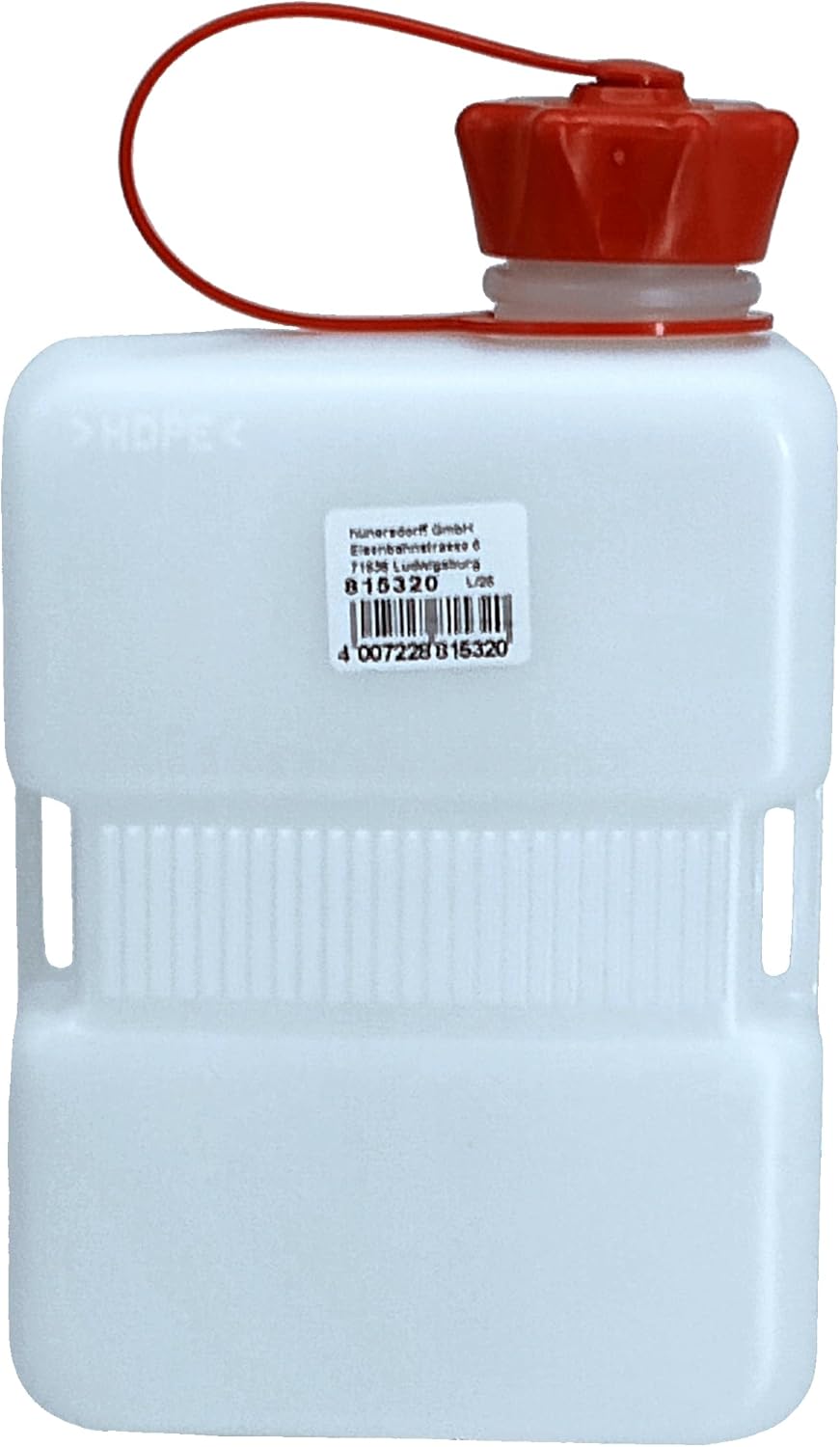 FuelFriend®-PLUS CLEAR 1,0 Liter - Klein-Benzinkanister Mini-Reservekanister + verschliessbares Ausl